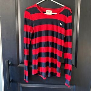 Abercrombie & Fitch scoop neck tee rugby shirt long large